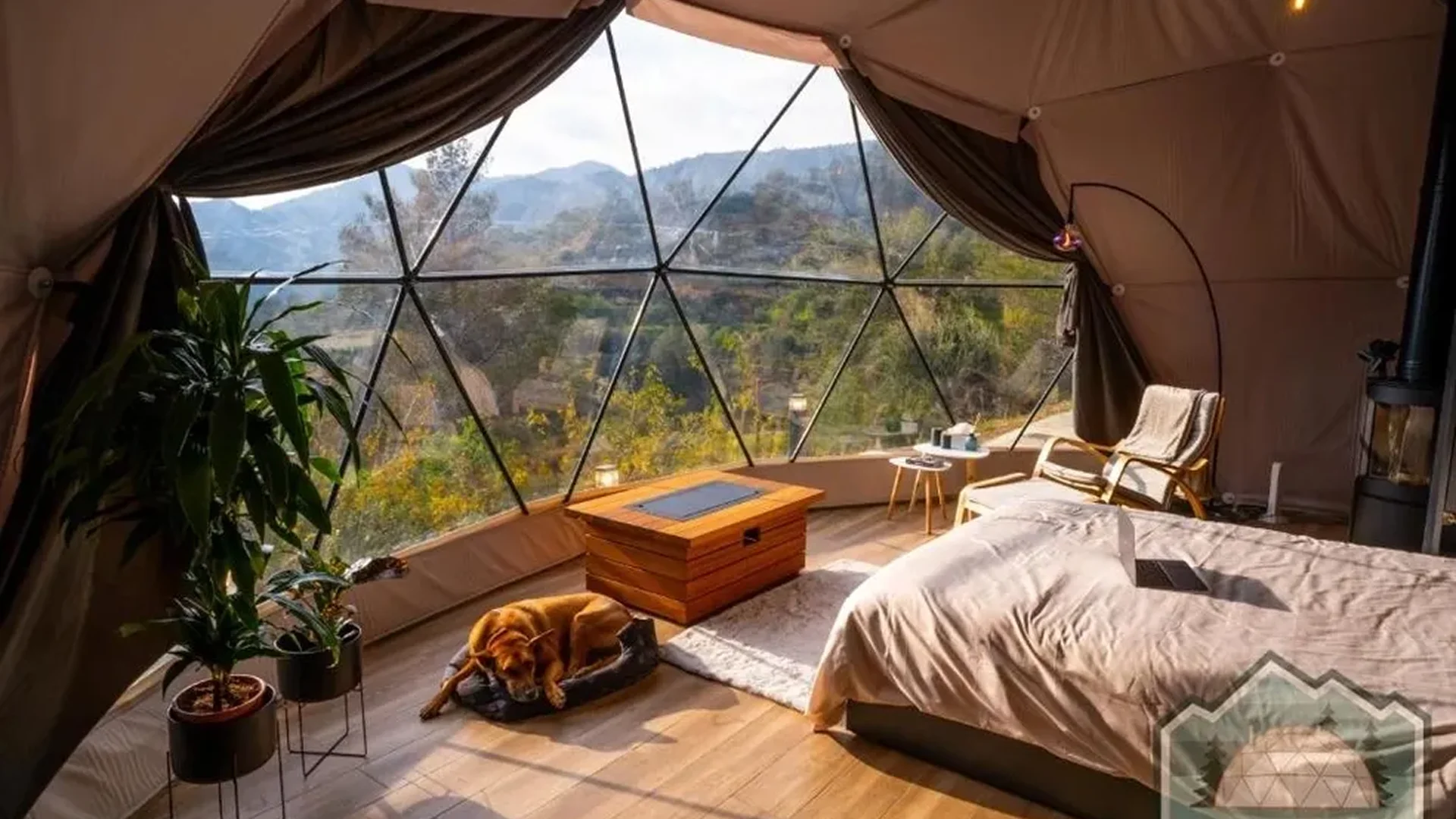 Eco-luxury dome retreat in Cyprus surrounded by nature and Mediterranean landscape, offering a tranquil escape curated by iElusive Travels.